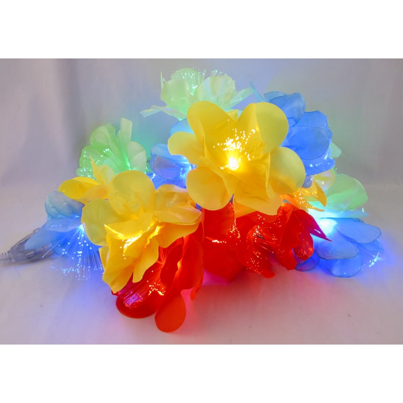 Гирлянда 16L 3,2м Z16-3D (цветы) разноцветные