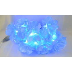 Гирлянда 16L 3,2м Z16-3D (цветы) голубые