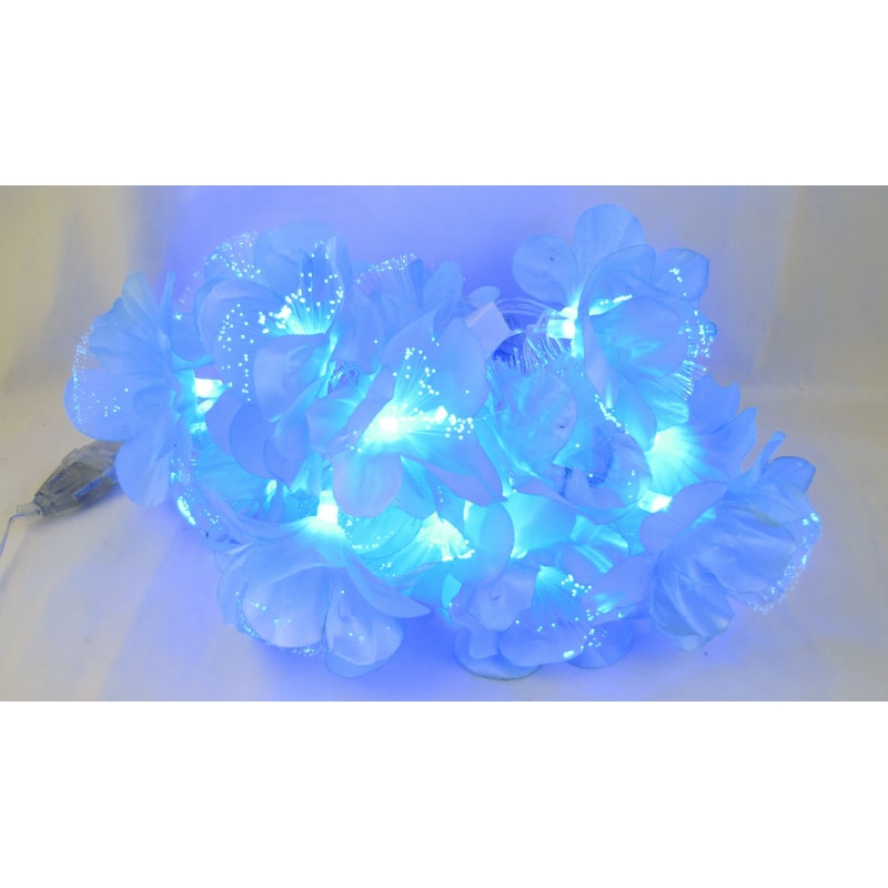 Гирлянда 16L 3,2м Z16-3D (цветы) голубые