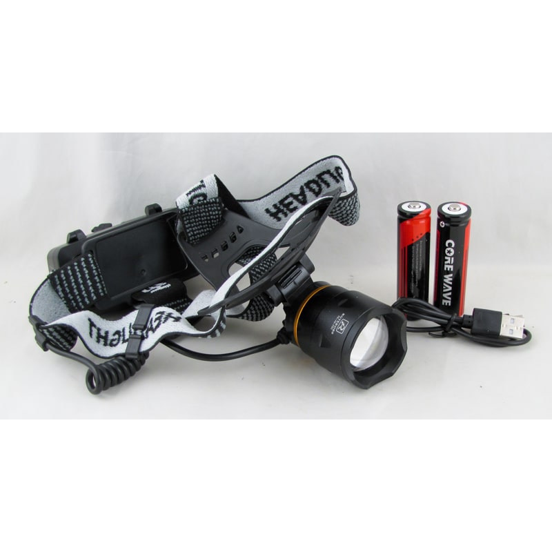 Фонарь головной RE-A5-P50 (1 ярк.+ 2акк.+ шнур microUSB) zoom