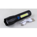 Фонарь светодиодный RE-C81 (1 мощ.+ 1 больш., встроен. акк.+ шнур microUSB) zoom