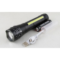 Фонарь светодиодный RE-P27-TG  (1 мощ.+1 больш., акк.+  шнур TYPE-C) с магнитом, zoom