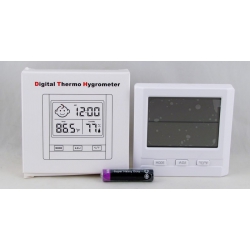 Термометр + гигрометр цифровой W09 с часами