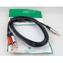 Кабель (Джек 3,5 - 2XДжек 6,35mm) H-239 1,8м Premium