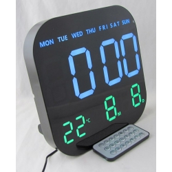 Часы-будильник электронные GH-6650-6 (белые цифры)