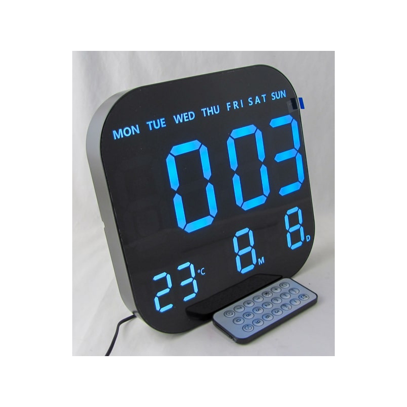 Часы-будильник электронные GH-6650-5 (синие цифры)