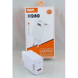 Сетевое зарядное устройство 3A XQ-80 белый 1USB QC3.0 18W в коробке