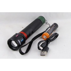 Фонарь светодиодный NGY-YG166-1-TG (1 мощ., акк.18650 + шнур TYPE-C) zoom