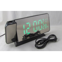 Часы-будильник электронные VST-900S-4 проекционные (ярко-зеленые цифры) с температурой