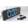 Часы-будильник электронные GH-8027-9 (оранжевые цифры)