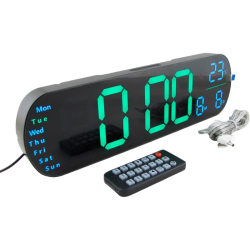 Часы-будильник электронные RE-5502 (зеленые цифры)