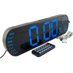Часы-будильник электронные RE-5502 (синие цифры)