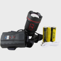Фонарь налобный HT-3042-P90 (1 ярк., 4 диода, мигалка, 3 акк., шнур TYPE-C) zoom