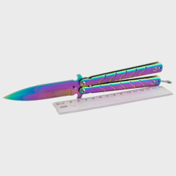 Нож бабочка раскладной 317 (TT-317) цветной