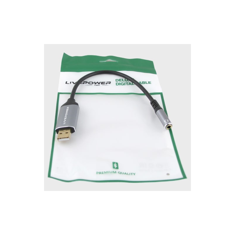 Кабель H-270 (USB - Гнездо 3,5мм) 2м (микрофон+гарнитура) Premium