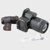 Фонарь налобный BL-U8-TG (1 ярк., мигалка красн.,  встроен. аккум., шнур TYPE-C) бесконтактный, инди