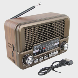 Радиоприёмник RX-7070BT 3 band (FM, AM, SW) акк. 18650, шнур microUSB, USB, TF, Bluetooth