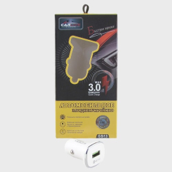 Зарядное устройство (1 USB) 5V 3A GS-13 QC3.0 белый, быстрая зарядка, в короб. Зарядное устройство (1 USB) 5V 3A GS-13 QC3.0 белый, быстрая зарядка, в короб.