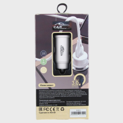 Зарядное устройство (1 USB) 5V 3A CR-18 QC3.0 белый, быстрая зарядка, в коробке Зарядное устройство (1 USB) 5V 3A CR-18 QC3.0 белый, быстрая зарядка, в коробке