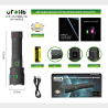 Фонарь светодиодный H-3115-PM60-TG (1 мощ., акк.26650, шнур TYPE-C, выход USB) цифр. индикатор, zoom