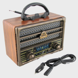 Радиприемник M-1935BT 3 band (FM/AM/SW) USB, TF, встроен. аккум. ретро сетев./3R20 Bluetooth