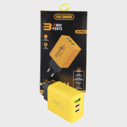 Сетевое зарядное устройство 5V 3A/9V 2,25A/12V 1,5A AP-PD05 золот. USB+2PD 3,0 65W быстрая зарядка Сетевое зарядное устройство 5V 3A AP-PD05 золот. USB+2PD 3,0 65W быстрая зарядка ??