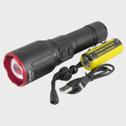Фонарь светодиодный H-3121-PM60-TG (1 мощ., акк.26650, шнур TYPE-C) zoom ??