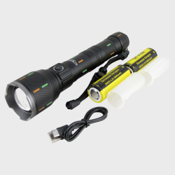 Фонарь светодиодный H-3066-P90 (1 мощ., акк.26650, шнур TYPE-C) zoom