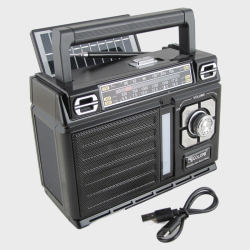 Радиоприёмник RX-818 3 band (FM/AM/SW) USB, TF аккум.18650, шнур TYPE-C, сонечная батарея Радиоприёмник RX-818 3 band (FM/AM/SW) USB, TF аккум.18650, шнур TYPE-C, сонечная батарея