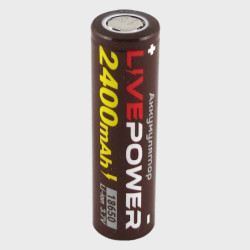 Аккумулятор 18650 LTE-38 G60 2400-2000 mA 42,87Gr промышленный коричневый