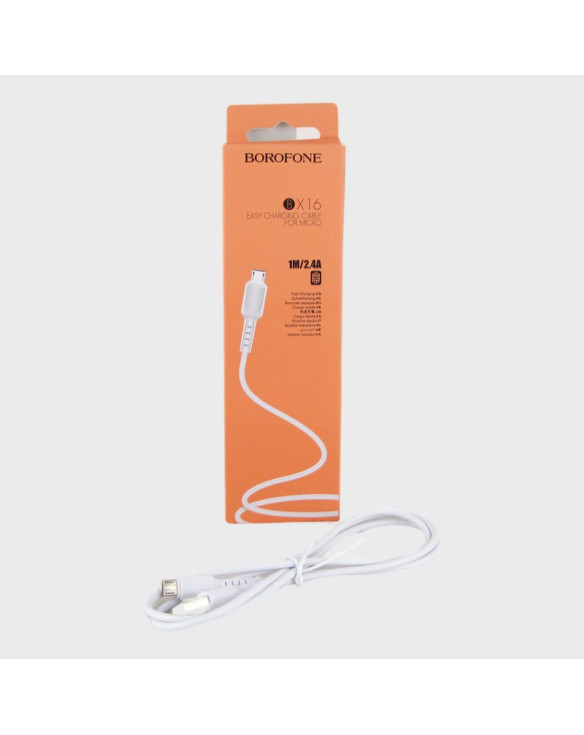 Кабель SAMSUNG 1м BX-16-V8 белый в короб. BOROFONE