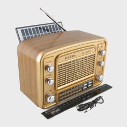 Радиоприёмник YG-3302BTS (FM/AM/SW1-2) USB, TF, аккум.18650/2R20, шнур microUSB, Bluetooth, солнечная батарея Радиоприёмник YG-3302BTS (FM/AM/SW1-2) USB, TF, аккум.18650/2R20, шнур microUSB, Bluetooth, солнечна