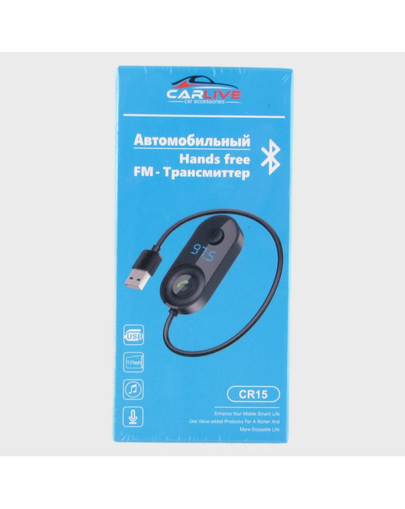 FM-трансмиттер BT-CR15 USB Bluetooth (черный)