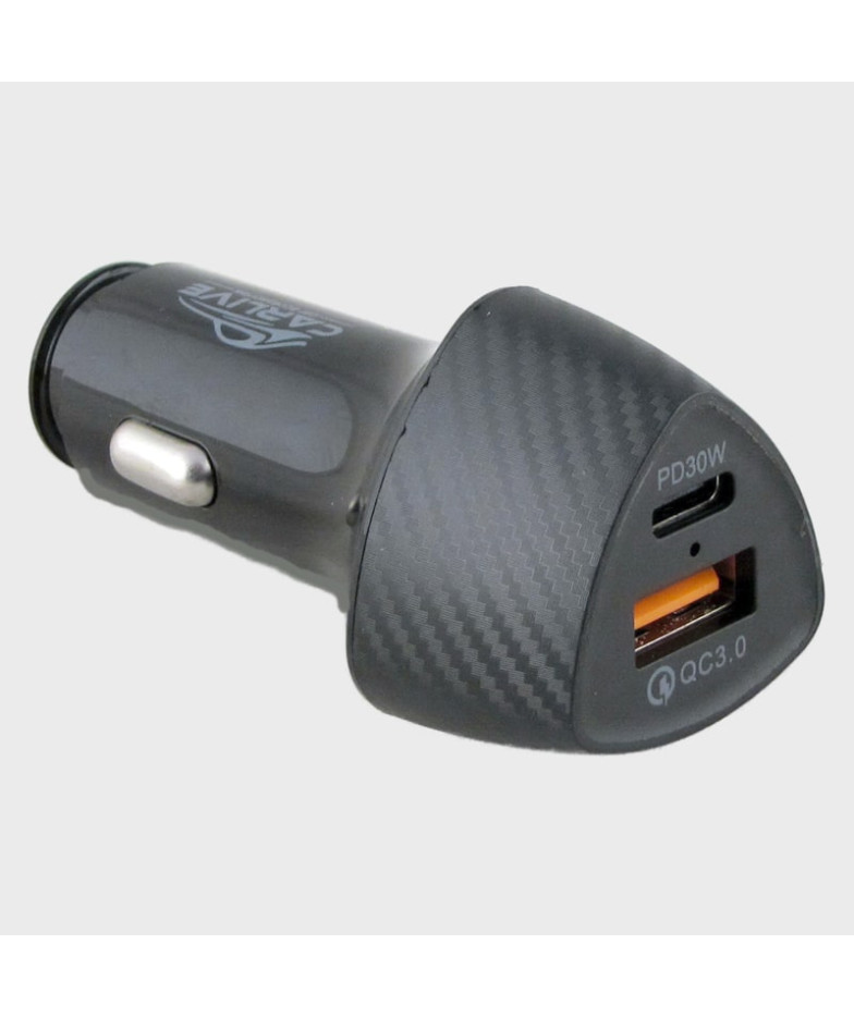 Зарядное устройство (USB+PD) 5V 3,1A CR-34 черный QC 3.0 + PD25W без упаковки