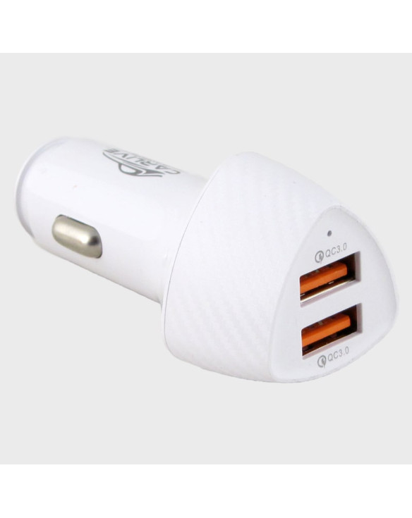 Зарядное устройство (2 USB) 5V 3A CR-37 белый QC3.0 + QC3.0 без упаковки