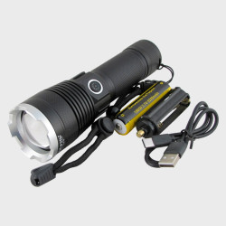 Фонарь светодиодный H-283-P90 (1 желт., аккум., шнур TYPE-C) с индикатором, zoom