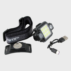 Фонарь налобный LWX-002 Фонарь налобный LWX-002 (1 ярк.+ 9 больш.+ мигалка, шнур TYPE-C)