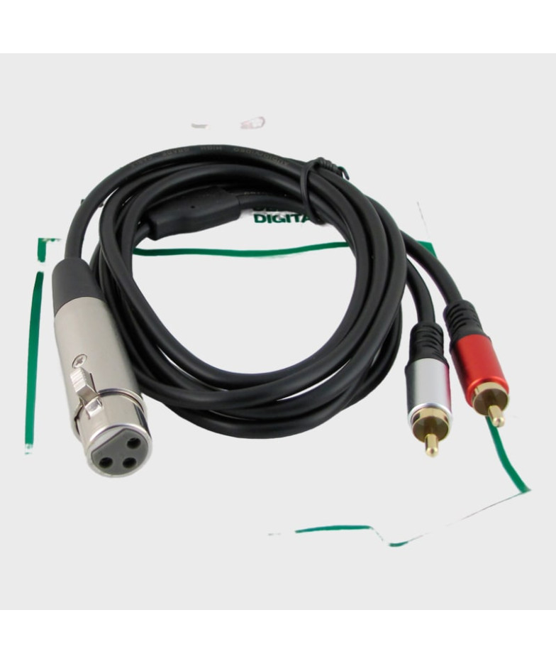 Кабель XLR(F) - 2RCA H-251 1,8м Premium