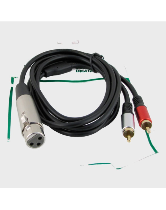 Кабель XLR(F) - 2RCA H-251 1,8м Premium