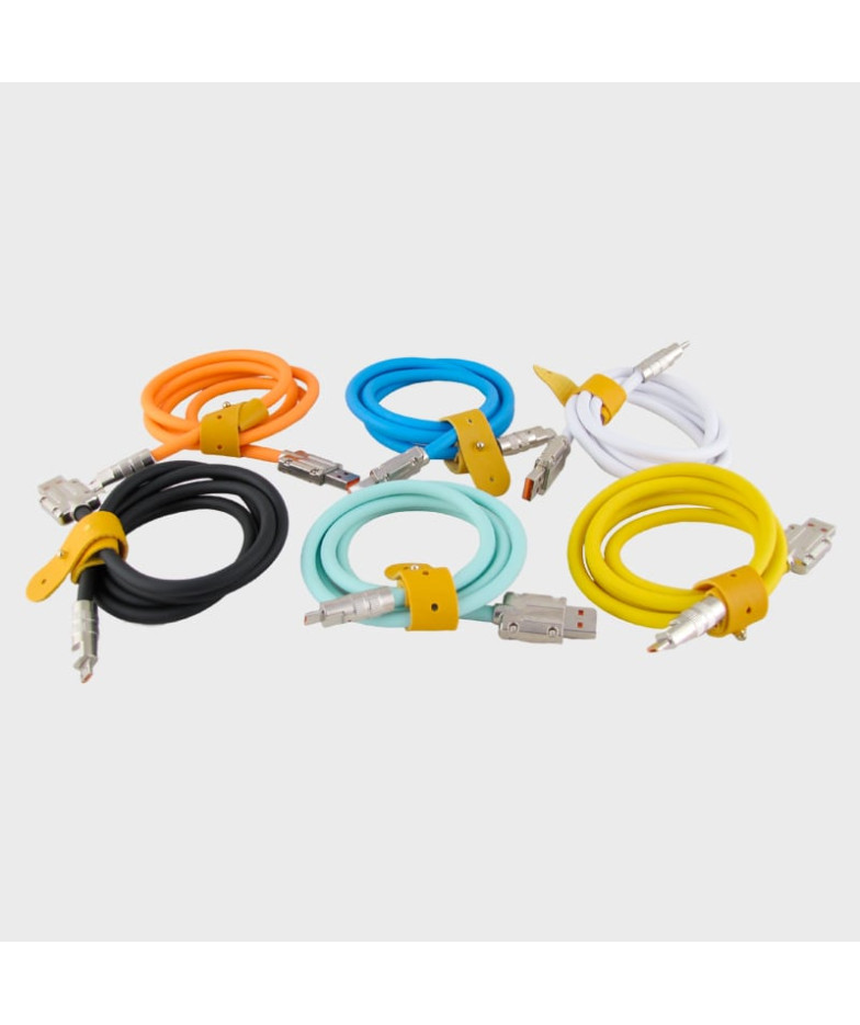 Кабель SAMSUNG 1м R-120-V8 6A 120W Ø6mm силиконовый с застежкой