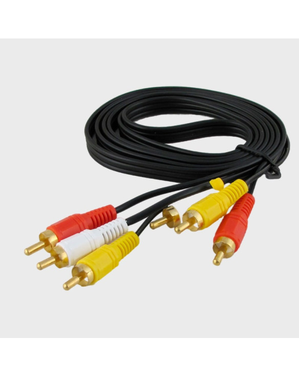 Кабель 3RCA-3RCA 1,5м дорог Q-406A