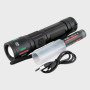 Фонарь светодиодный RE-6612 (1 мощ., акк.18650, шнур TYPE-C) с индикатором, zoom