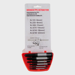 Набор экстракторов для выкручивания сломанных болтов (6 шт.) 3-6mm/6-8mm/8-11mm/11/14mm/14-18mm/18-2