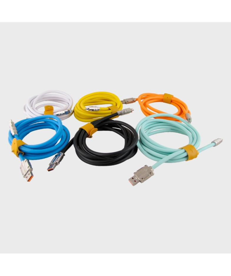 Кабель LIGHTNING 2м R-120A-IP 6A 120W Ø6mm силиконовый с застежкой