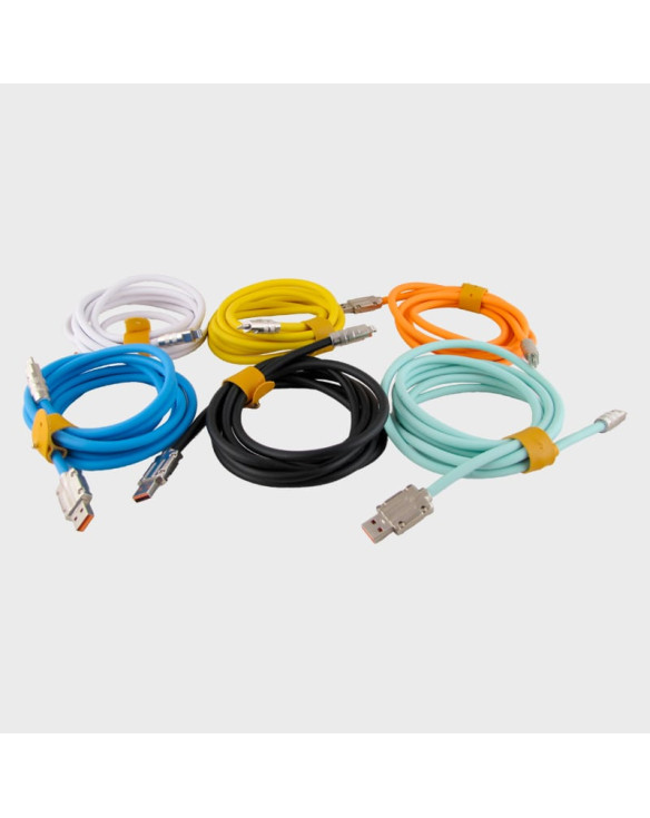 Кабель LIGHTNING 2м R-120A-IP 6A 120W Ø6mm силиконовый с застежкой