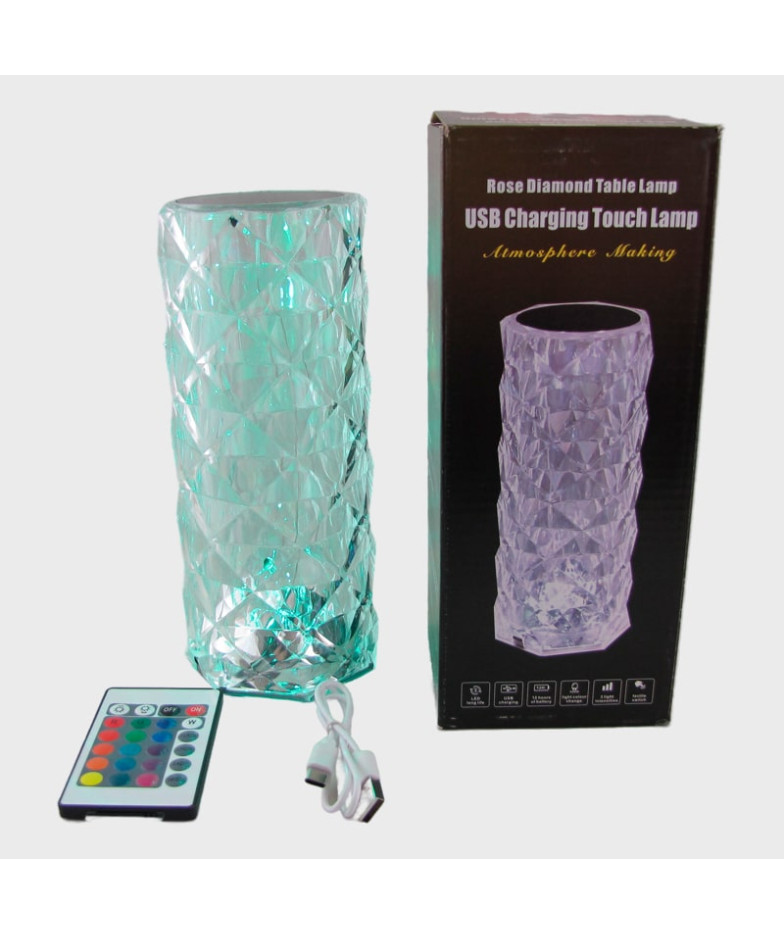 Светильник настольный светодиодный (цилиндр) с bluetooth разноцветная подсветка