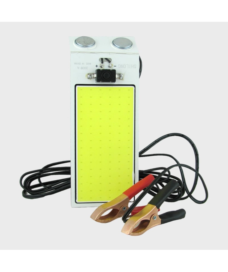 Фонарь переносной (1 больш. лампа) 300W-A (с крокодилами)