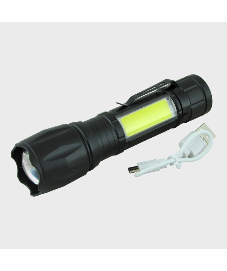 Фонарь светодиодный HYD-602R (1 красн.+ 1 больш. белая, встроен. аккум., шнур microUSB) zoom