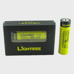 Аккумулятор 18650 3500mA 12,9Wh  бытовые (45gr) желтые Lightess (по 2 шт., цена за 1 шт.)
