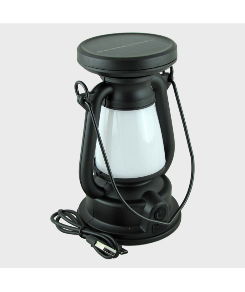 Фонарь для кемпинга NGY-C6006 (1 бел./желт., шнур TYPE-C) 3 режима подвесной, солнеч. батарея